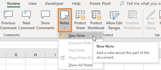 excel for mac show comments on hover